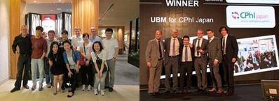 (Left) CPhI Japan team (Right) AEO Excellence Awards presentation