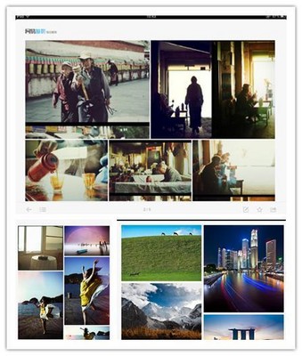 圖片排版重新設(shè)計后更加美觀【上：iPad版左下：Android版右下：iPhone版】